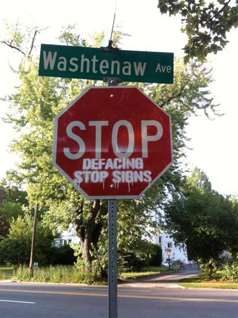 20 Funny Hacked Stop Signs Funny Signs