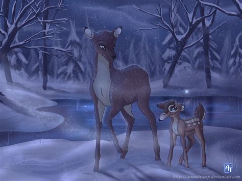 Bambis First Snow By Arunatramp On Deviantart Bambi Art Bambi