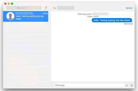 You have to start a new conversation to select a specific address to use or your iphone's phone number. How to Send & Receive Text Messages on your Mac - Macworld UK