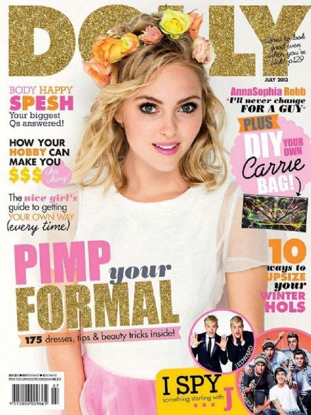 Annasophia Robb Dolly Magazine July 2013 Cover Photo Australia