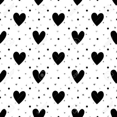 Black And White Hearts Seamless Pattern Illustration Affiliate