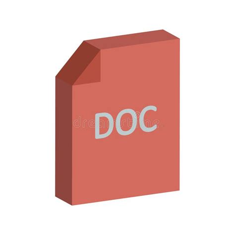 Docs File Vector Flat Icon Stock Vector Illustration Of Concept