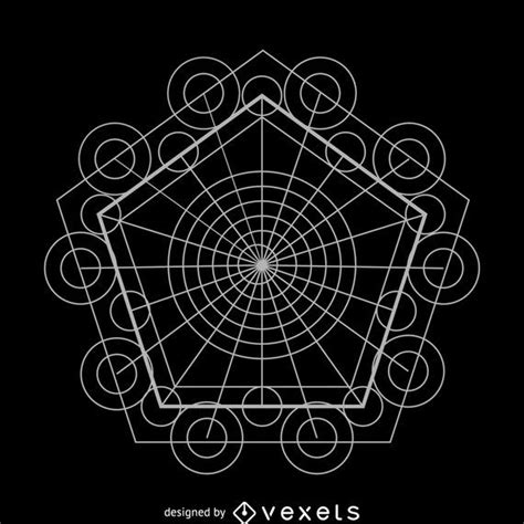 Complex Sacred Geometry Design Vector Download
