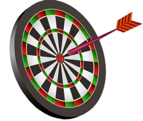 Dart In The Centre Of A Dartboard Transparent Png Stickpng