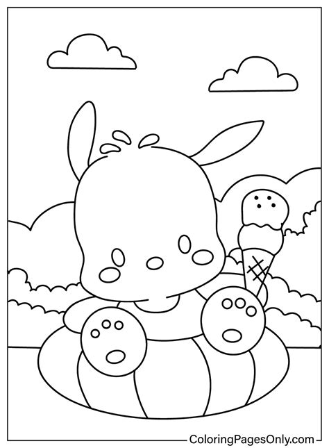 Pochacco Coloring Page Free Printable Coloring Pages