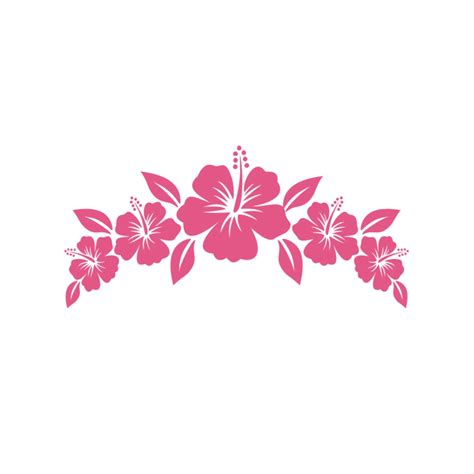 Hibiscus Hawaiian Flower Car Decal Laptop Decal Hawaiian Etsy