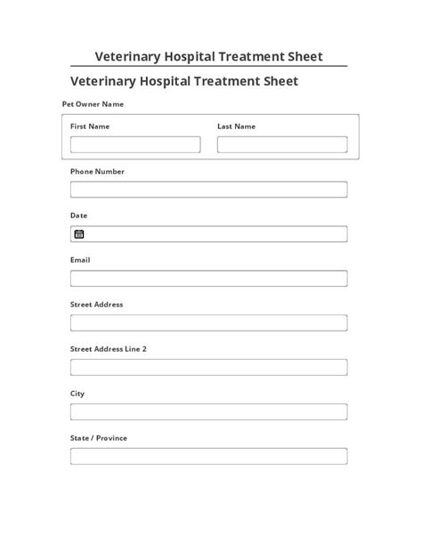 Automate Veterinary Hospital Treatment Sheet In Microsoft Airslate