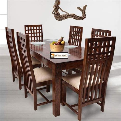 Kendal Wood Sheesham Table With Chairs Dining Room Furniture 4 Seater