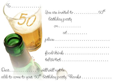 Free Printable 50th Birthday Invitations Download Hundreds Free