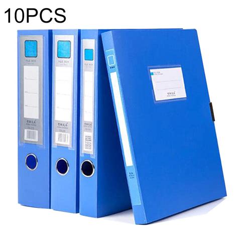 10 Pcs Office Supplies 2cm A4 Plastic File Box Document Folder Snatcher