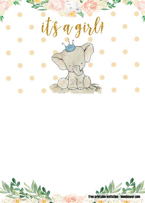 Please browse through all the posts and i am sure that you will love many of these. FREE Printable Elephant Baby Shower Invitations ...