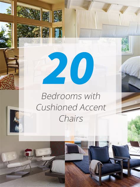 20 Beautiful Bedrooms With Cushioned Accent Chairs Home Design Lover