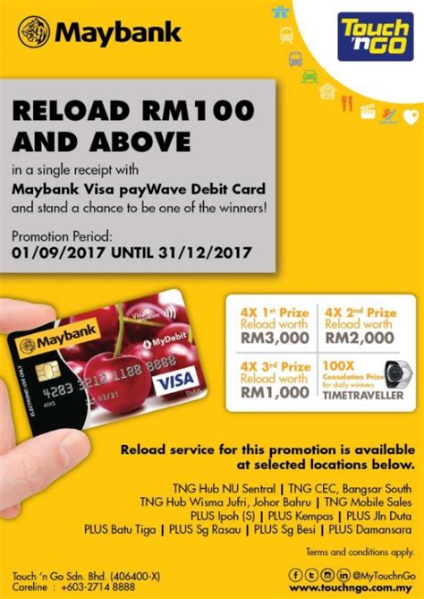 Touch and go wallet with new feature added which is auto reload, pay direct and they got rebate 20% to participated highways. Maybank Visa payWave Debit Card: Reload your Touch N' Go ...