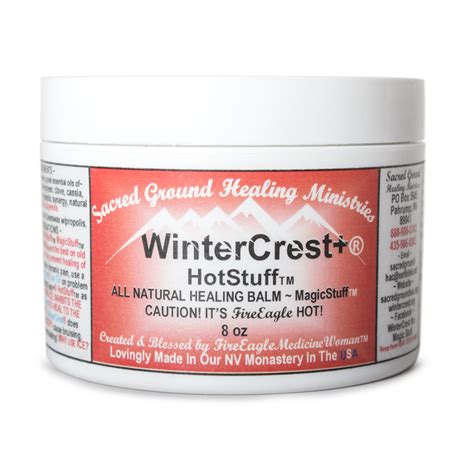 Wintercrest Hot Stuff Healing Balm 8 Oz Jar Wintercrest Health