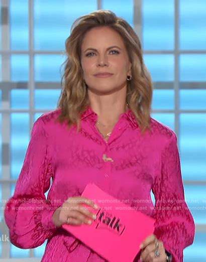 Wornontv Natalies Pink Leopard Print Dress On The Talk Natalie