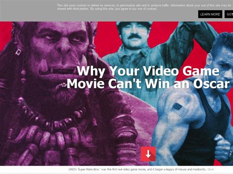 Gaming Why Your Video Game Movie Cant Win An Oscar In Trying To Adapt Games Moviemakers