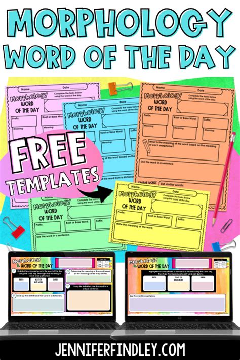 Establish A Morphology Word Of The Day Routine With These Free