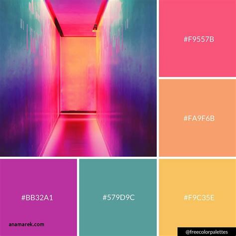 Cool Blue Purple And Pink Color Palette 2023