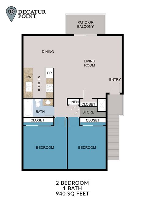 1 - 2 Bed Apartments - Check Availability | Decatur Point