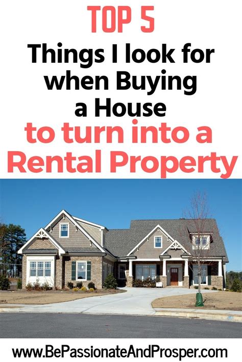 The problem is, its in my name and if she don't make. Buy a House to Rent Out- The Top 5 Things to Look For ...