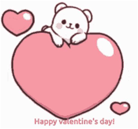 Happy Animated Valentines Day Cute Heart Bouncing 