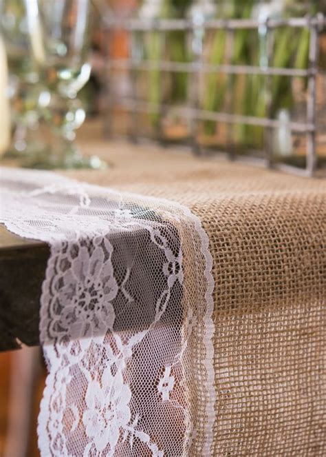 The Finished Edges On This Charming Personalised Burlap Table Runner