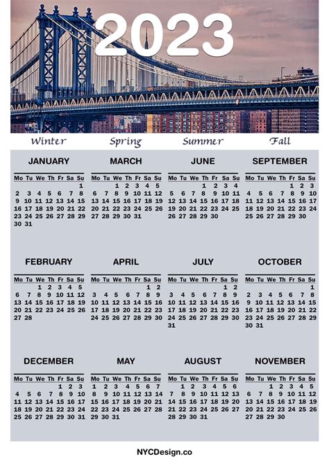 Free Printable Photo Calendar 2023 Recette 2023