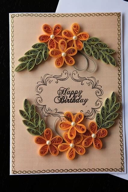 Quilled Birthday Card Judy Flickr