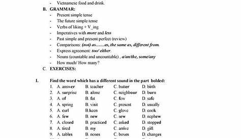7th Grade English Worksheets Revision Grammar 1st Term 7th Grade