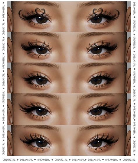 3d Lashes Ver 7 Dreamgirl On Patreon Sims 4 Cc Eyes Sims 4 Sims