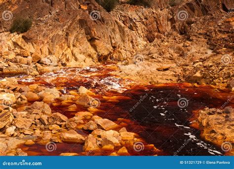 The Rio Tinto Red River Stock Image Image Of Backgrounds 51321729