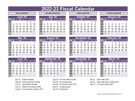 2022 23 Fiscal Year Calendar Uk Template Free Printable Templates Uk