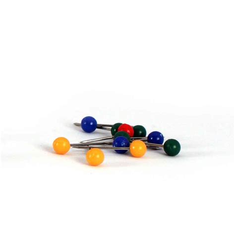Map Pins 100 Multi Coloured Map Pins Ideal For Use On Wall Maps