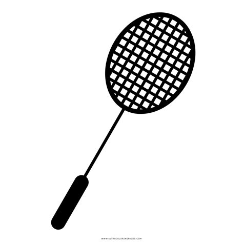 Dibujo De Raqueta De Badminton Para Colorear Ultra Coloring Pages