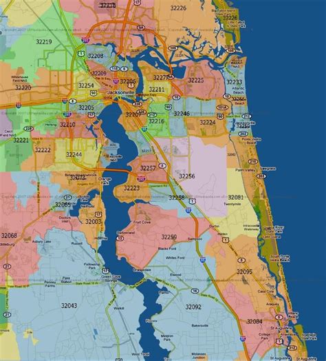Exploring Jacksonville Zip Code Map A Comprehensive Guide Map Of Europe