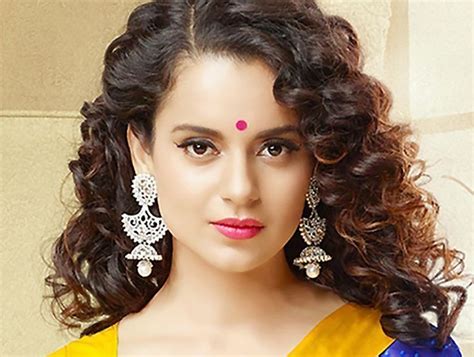 Indian Celebrity Kangana Ranaut Curly Hairstyles Curly