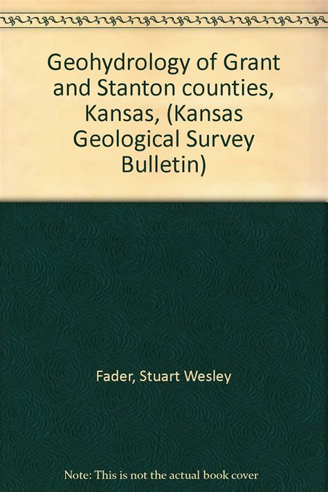 Geohydrology Of Grant And Stanton Counties Kansas Kansas Geological
