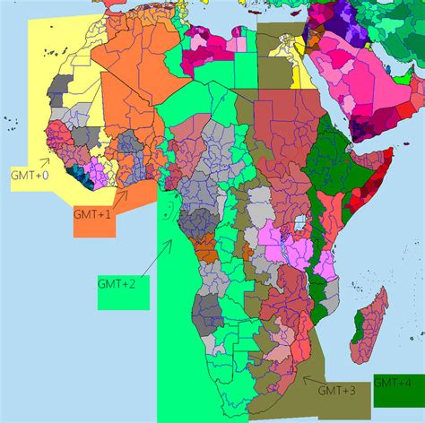 Time Zone Map Africa United States Map