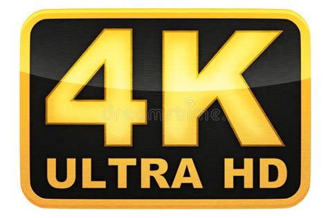 De 4k Logo Ultra Hd Illustration Stock Illustration Du Graphisme