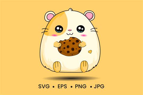 Cute Baby Hamster Clipart Vector Art Graphic By Arifulart · Creative