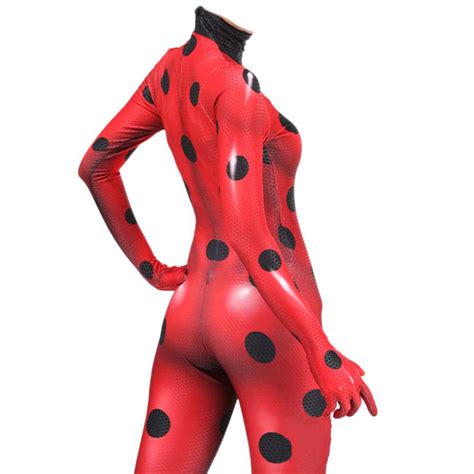 Anime Miraculous Ladybug Cosplay Costume Marinette Red Zentai Suit Sexiz Pix