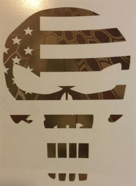 Punisher Skull With American Flag Overwatch Designs