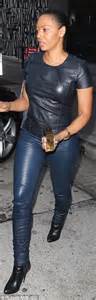 Mel B Shows Off Figure In All Leather At Dinner With Husband Stephen Belafonte Daily Mail Online