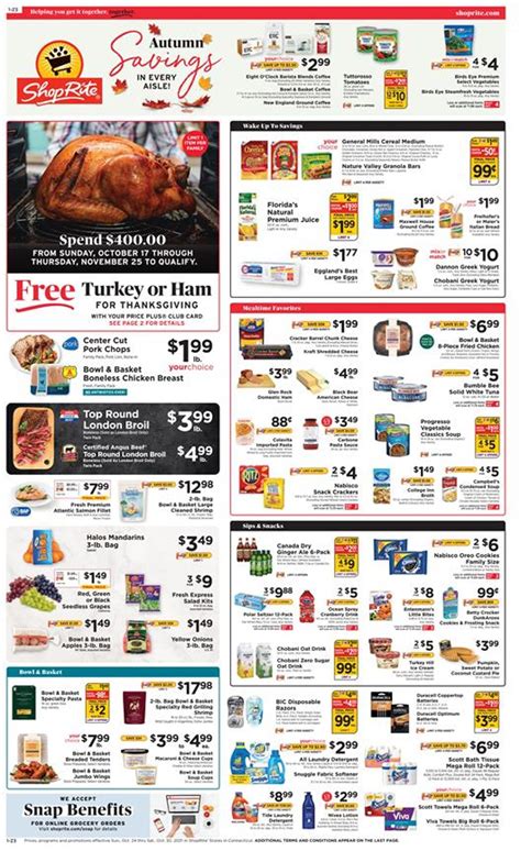 ShopRite Ad Circular - 10/24 - 10/30/2021 | Rabato