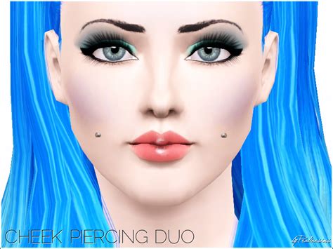The Sims Resource Cheek Piercing Duo
