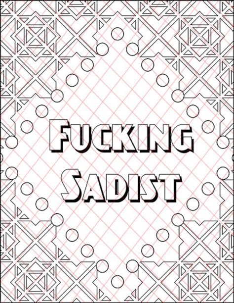Fucking Sadist Kinky Bdsm Naughty Words Adult Coloring Book Etsy