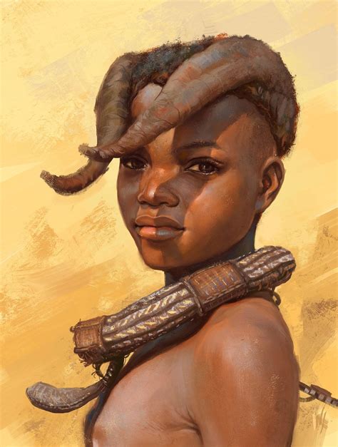 Himba Kid Study Alexander Nanitchkov Black Women Art Female Art