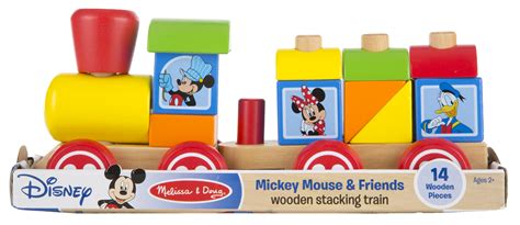 Melissa And Doug Mickey Mouse And Friends Wooden Stacking Train