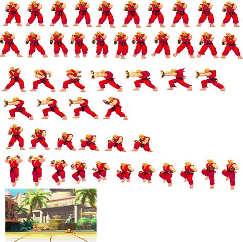 Ken Sprite Sheet Png X Anmte Pinterest Pose Street Fighter My XXX Hot