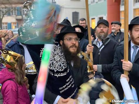 Dancing With The Torah On A Street Once Named For Hitler A New Torah